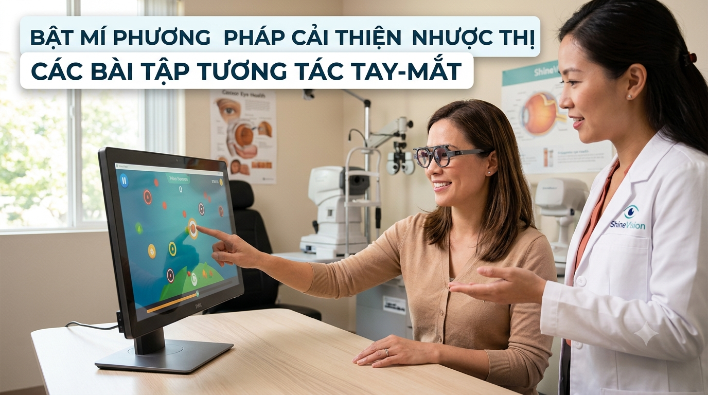 Bài tập tương tác tay mắt cải thiện nhược thị