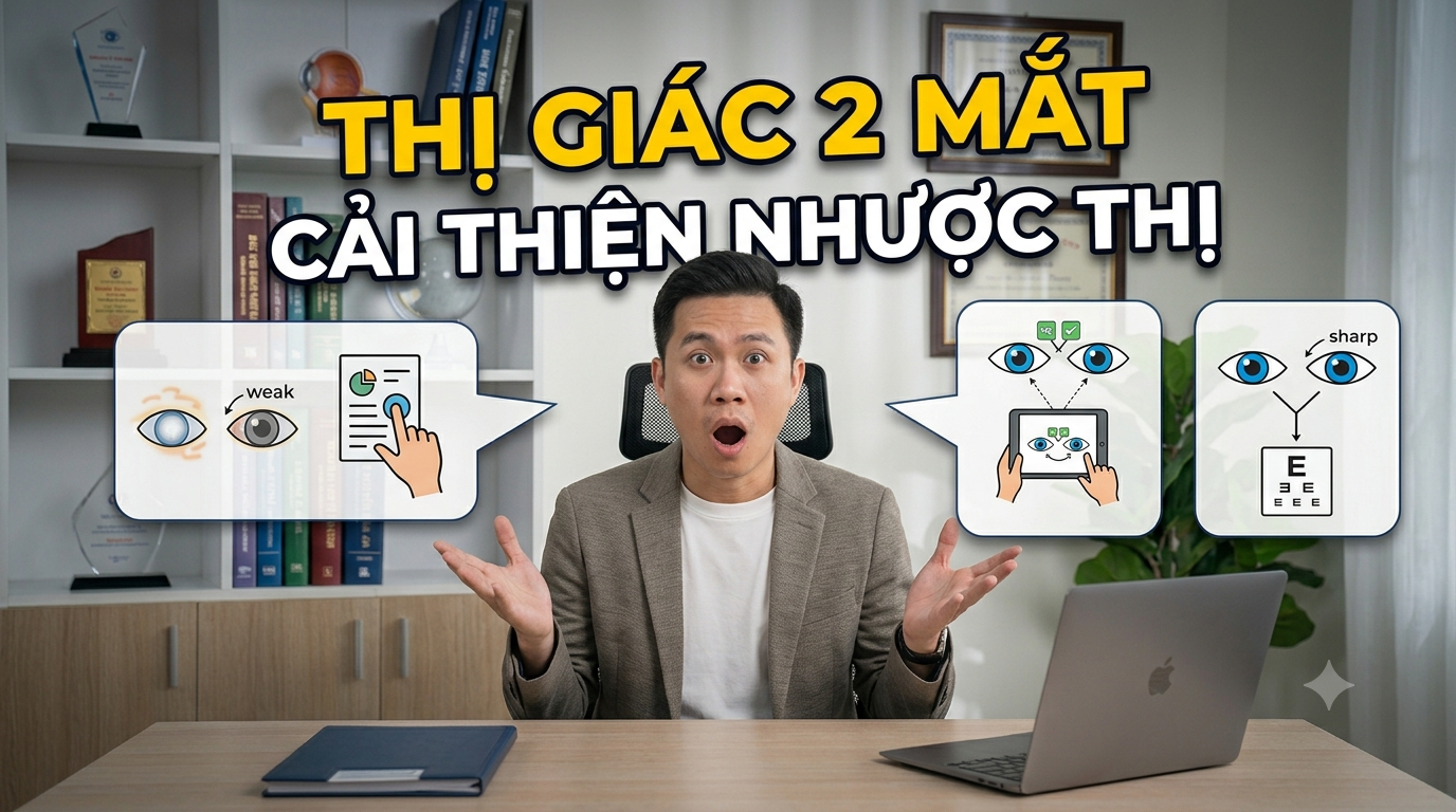 Thị giác 2 mắt cải thiện nhược thị
